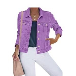 Purple Denim Jacket